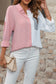 Dusty Pink Color-Block Shirt