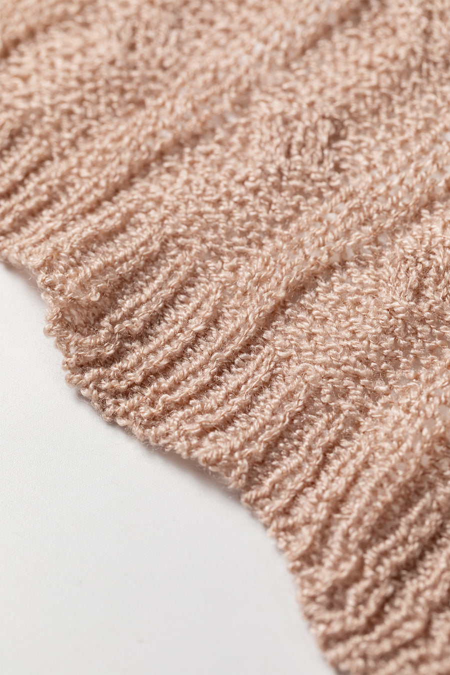 Hollowed Pattern Knit Drop Shoulder Cardigan Women UK