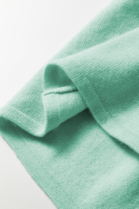 Pastel Fuzzy Knit Boxy Cardigan