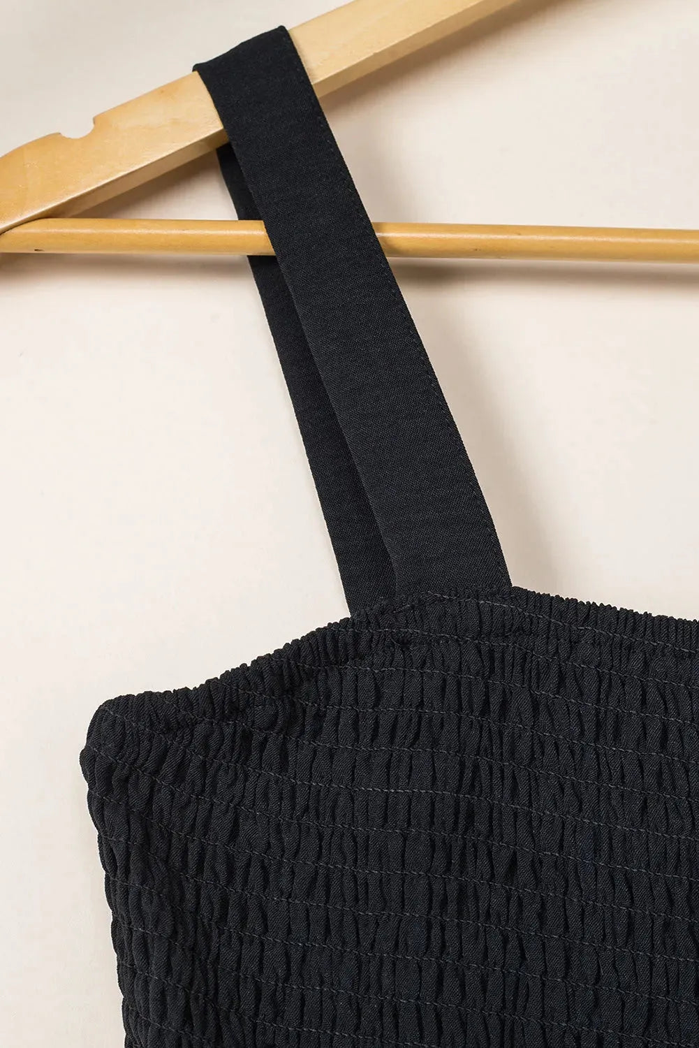 Smocked Wide Leg Jumpsuit - Fashionfitz