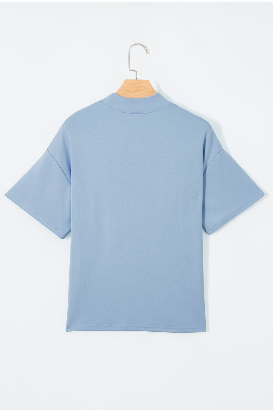 Solid Colour Oversized High Neck Tee Women UK
