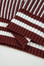 Loose Fit Striped Jumper – Two-Tone