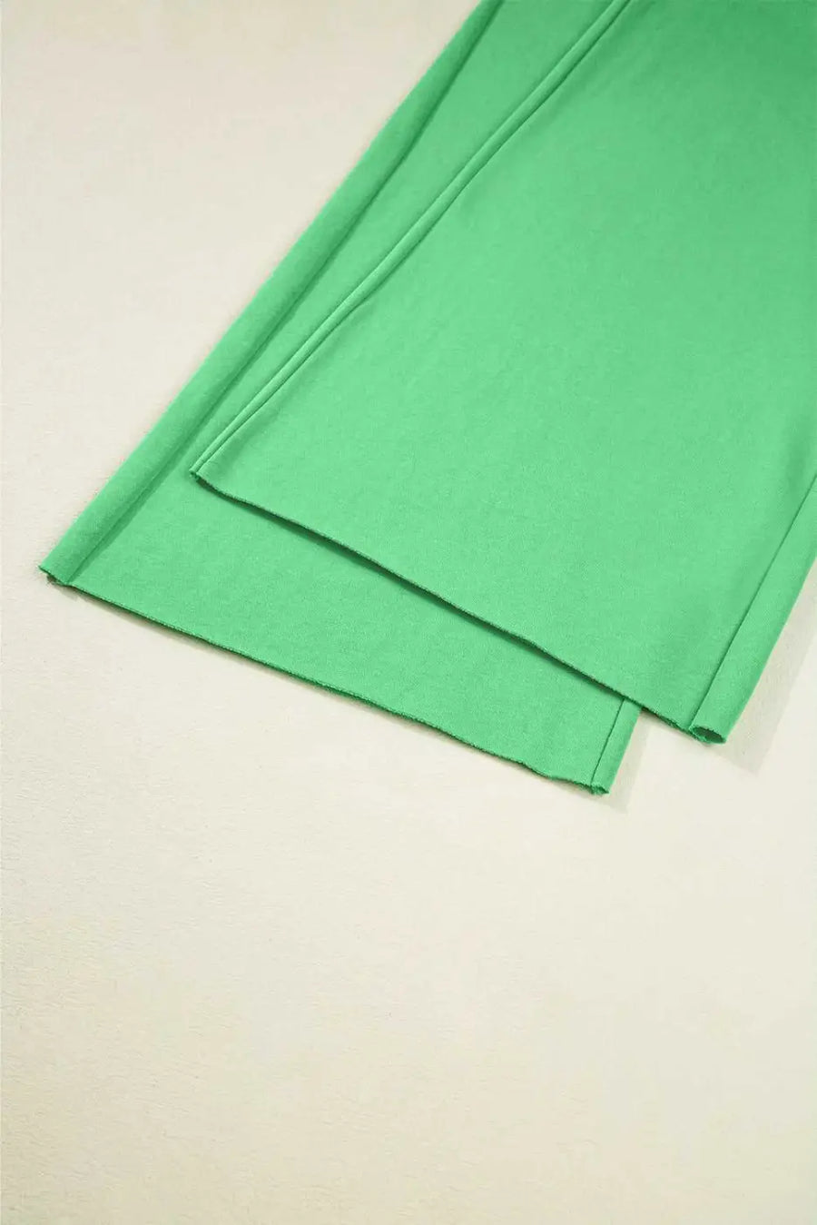 Drop crop wide-leg pants set outfit sets