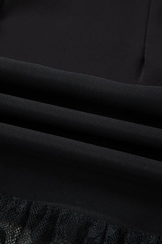 Black lace maxi dress women | elegant sleeveless