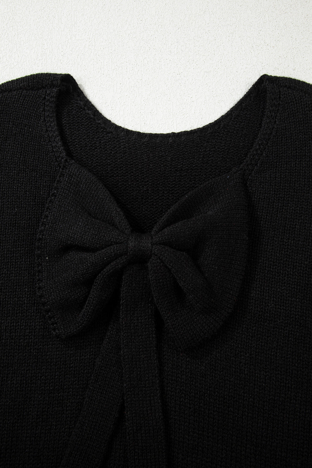 Festive Bow‑Back Backless Jumper