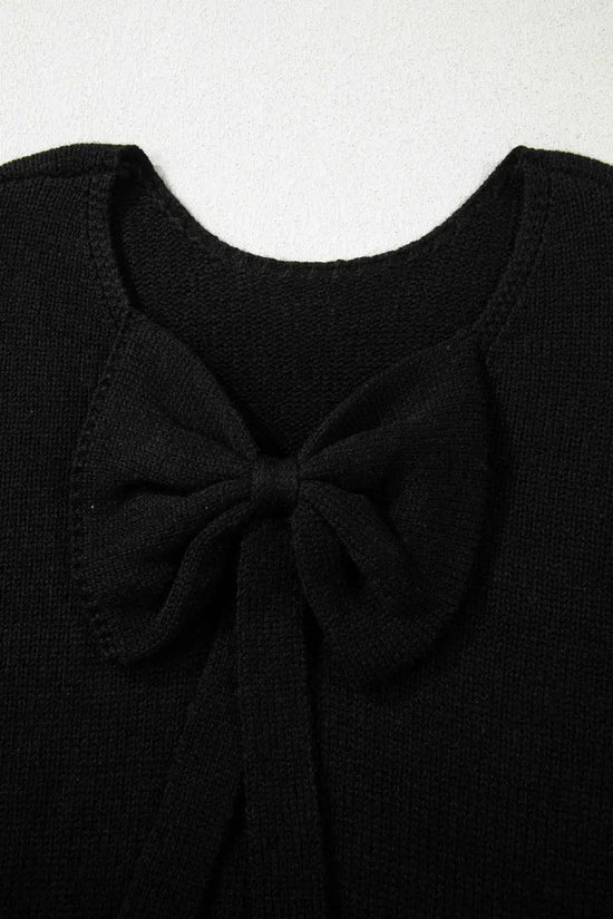 Women’s festive bow‑back backless jumper | fashionfitz