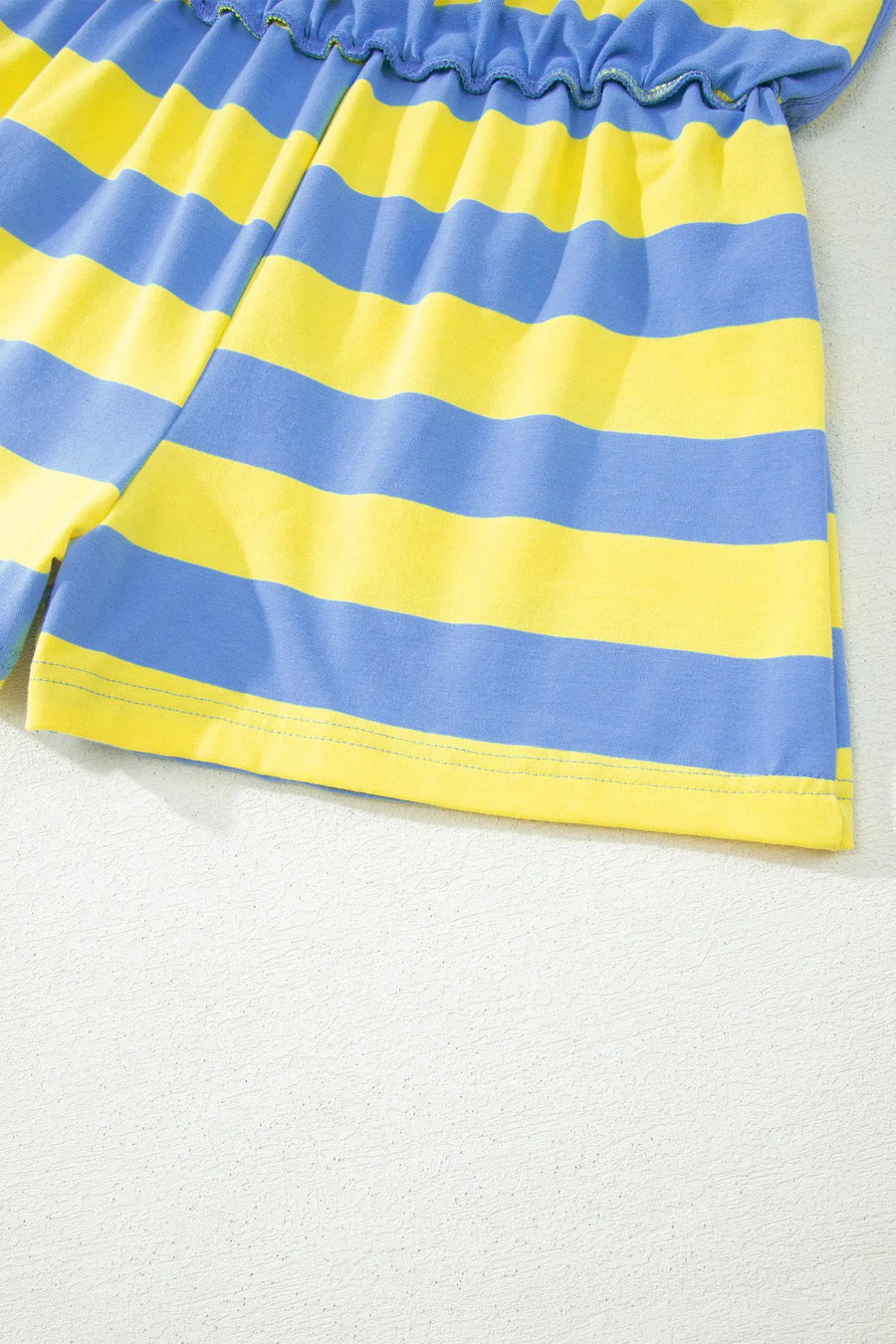 Yellow Stripe Dolman Tee & Drawstring Skort Athletic Set Women UK — side view third option | Fashionfitz UK