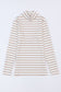 Striped Textured Knit Long Sleeve Tee