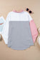 Dusty Pink Color-Block Shirt