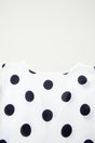 Polka dot flutter sleeve babydoll blouse front view | Fashionfitz UK