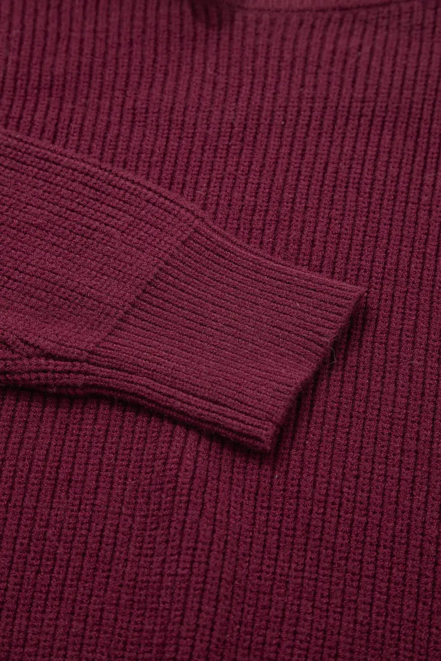 Burgundy lace bow sweater | asymmetric off shoulder jumper sweaters