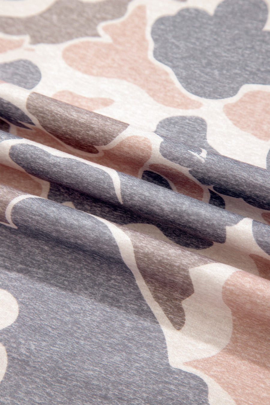 Camo Print Long Sleeve Top Wide Leg Pants Set Women UK