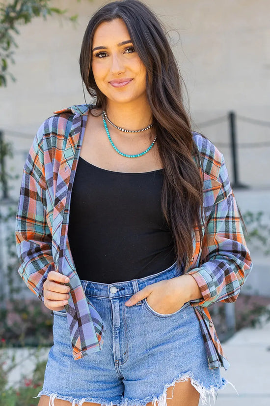 Plaid revival loose shirt | women’s shirts | fashionfitz