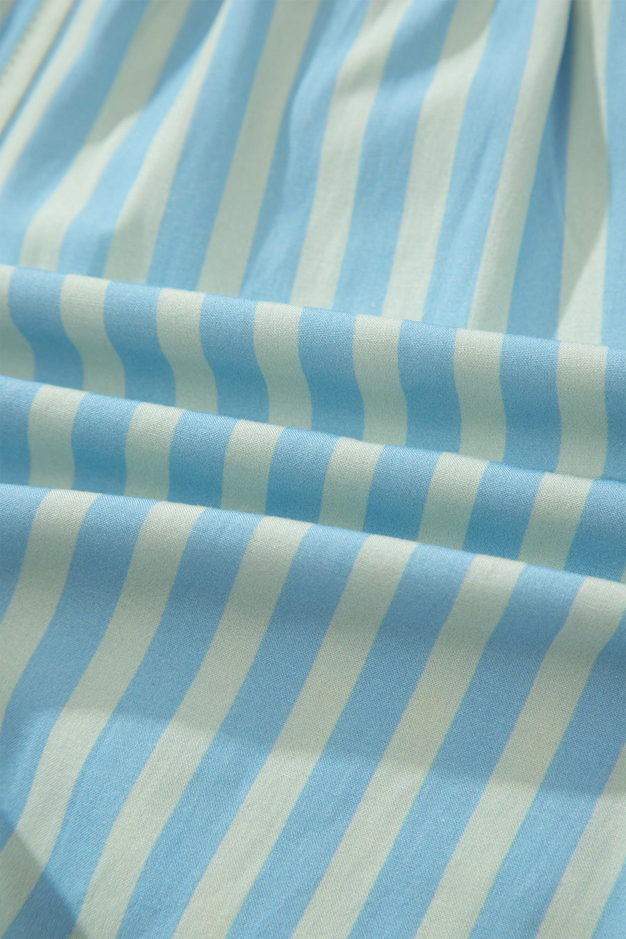 Stripe Ruffle Trim Elastic Waist Shorts Women UK