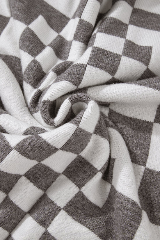 Smoky Plaid Soft Knit Jumper