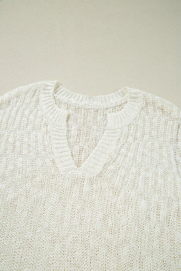 Summer haze knit jumper vest back view — Fashionfitz UK