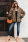 Khaki Leopard Crop Jacket