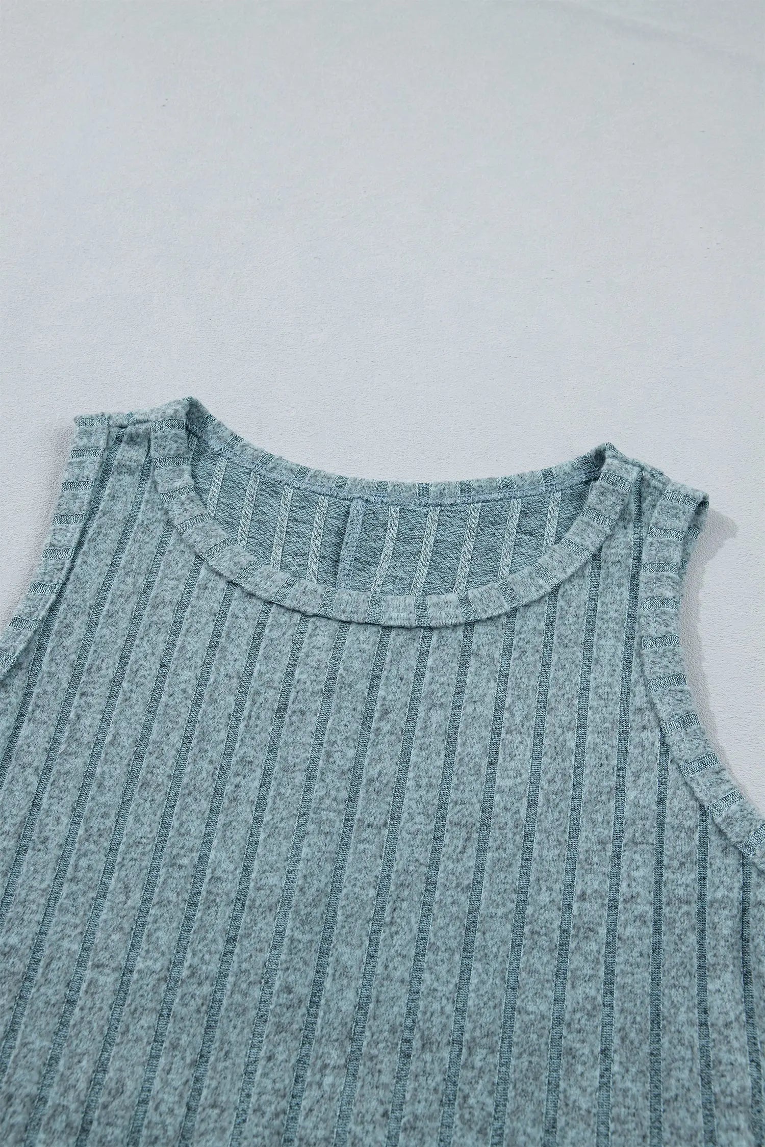 Slim ribbed mineral wash tank top tops