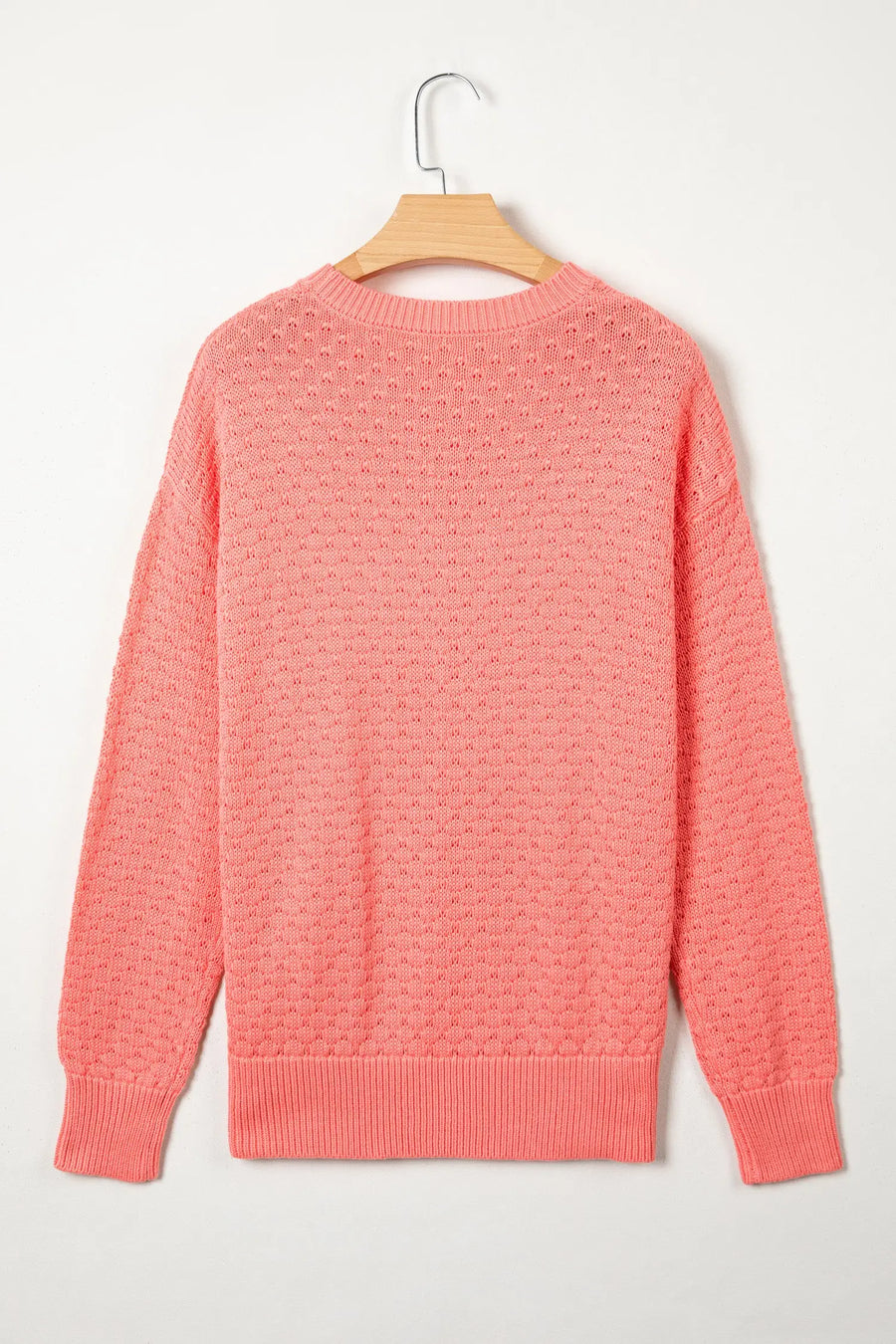 Patterned Sweater Women UK — flat lay showing all-over knit design detail — Fashionfitz