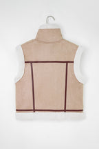 Women’s Sherpa Lined Suede Vest