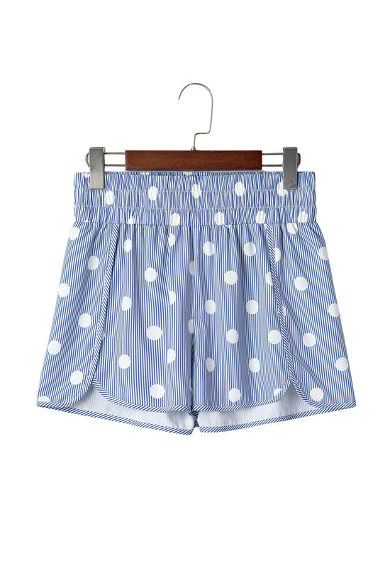 Women's polka dot casual shorts lifestyle shot casual summer