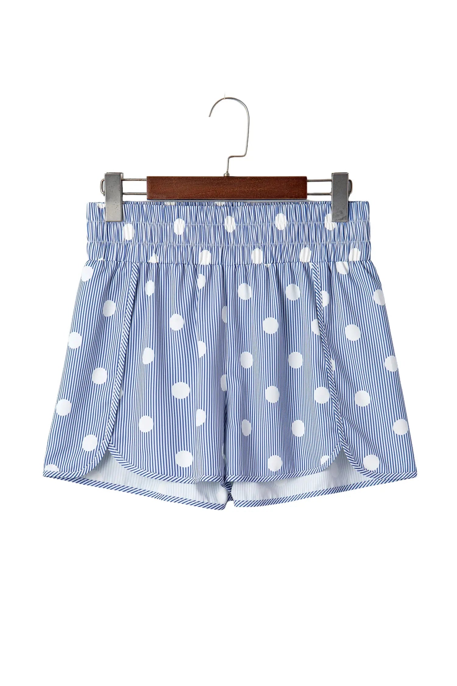 Women's polka dot casual shorts lifestyle shot casual summer