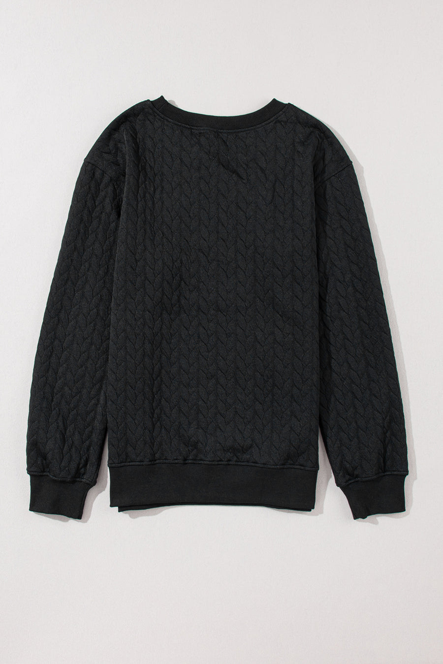 Chenille Cable Knit Slogan Sweatshirt Women UK
