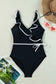 Ruffled One Piece Swimsuit - Fashionfitz