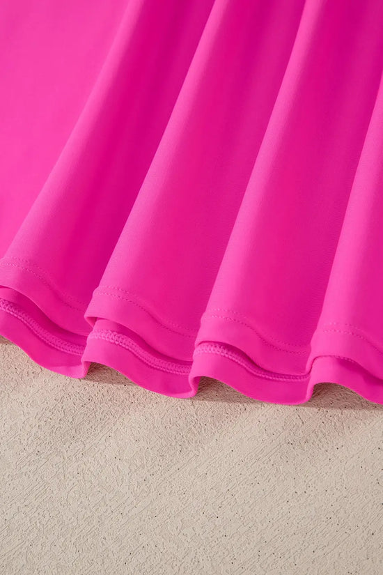 Swim dress with shorts women | pink one piece modest