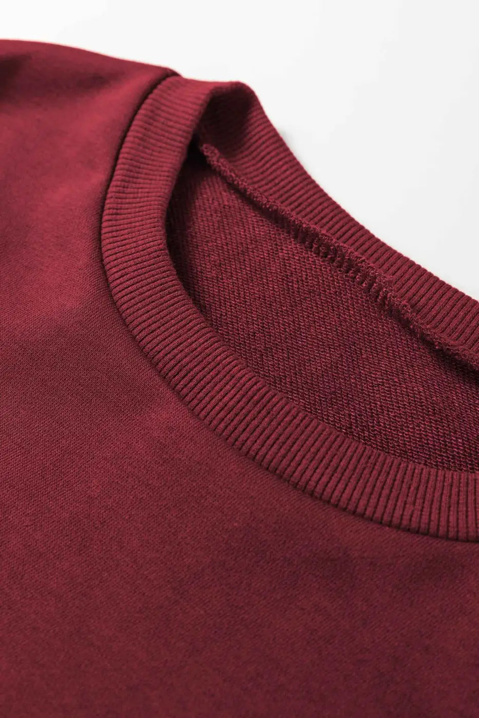 Co-Ord Knitted Wide Leg Jogger - Varsity Stripes Burgundy