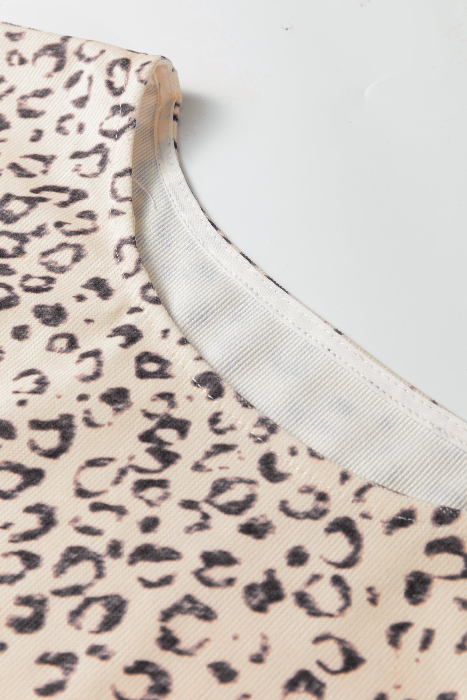 Apricot Leopard Knit Tank Top