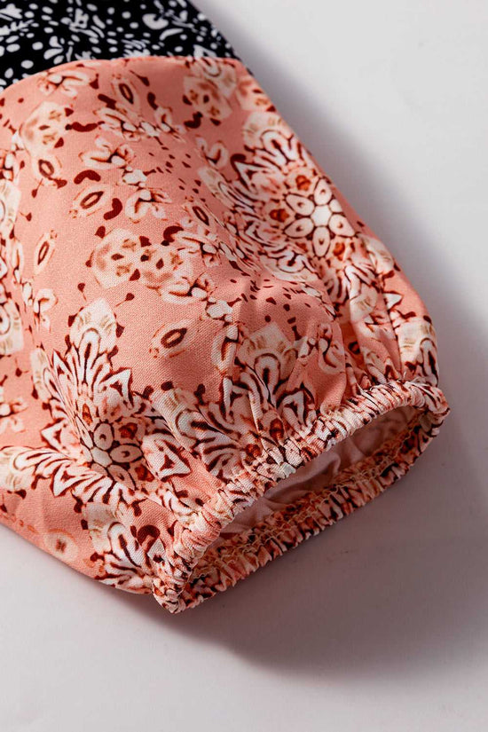 Patchwork Petals Knit Blouse