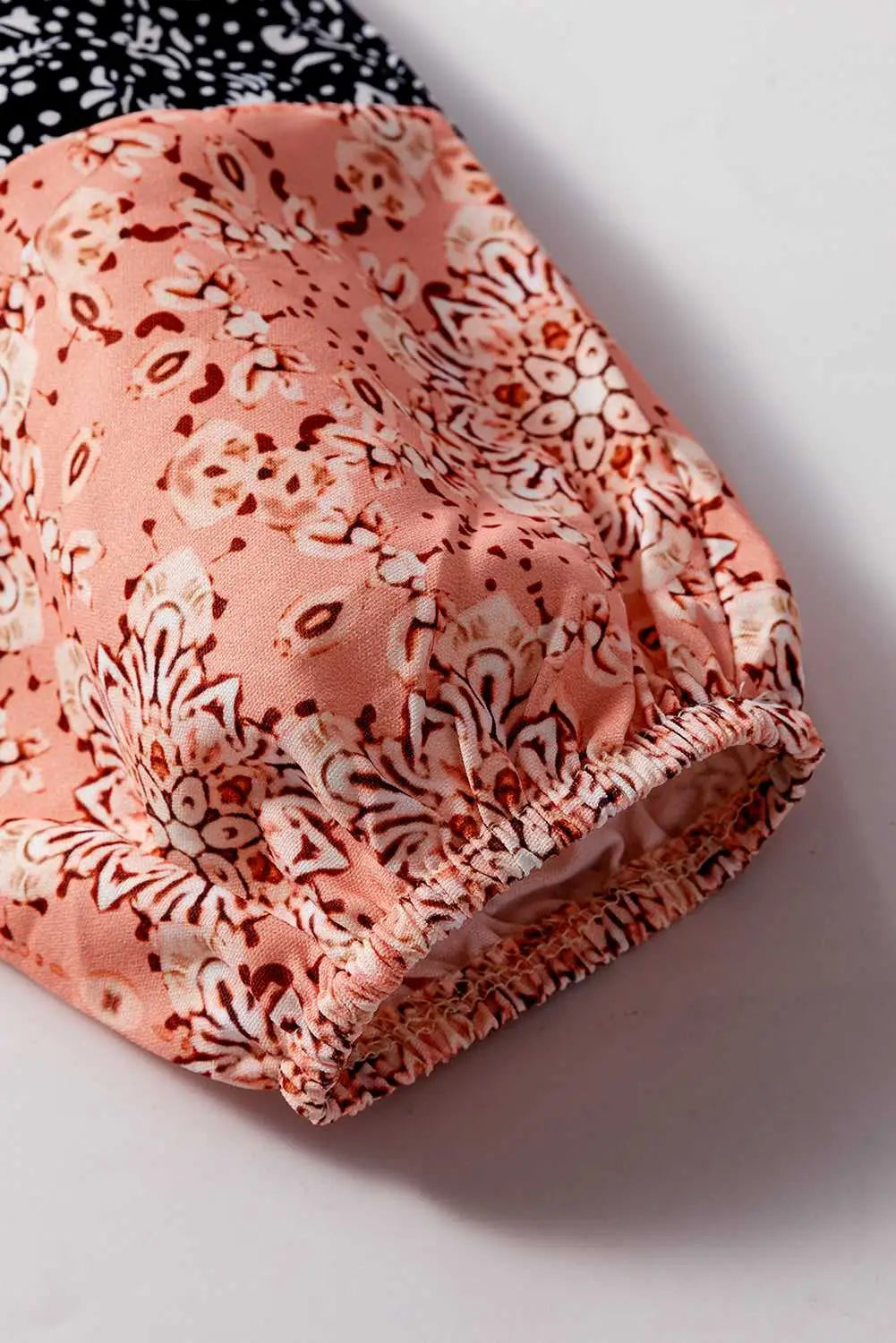 Patchwork petals knit blouse blouses