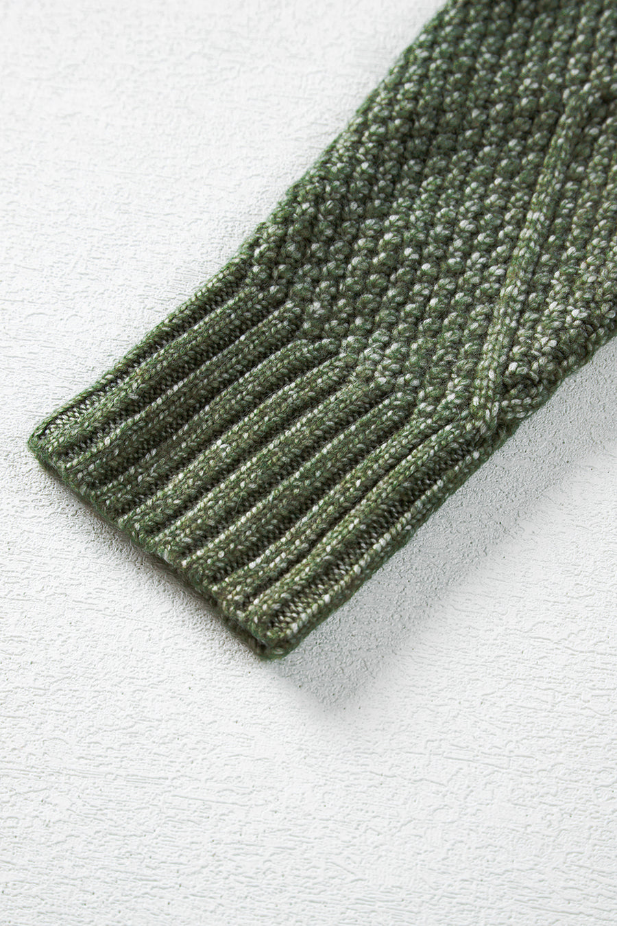 Mist Green Cable Knit Drop Shoulder Loose Fit Jumper Dress UK