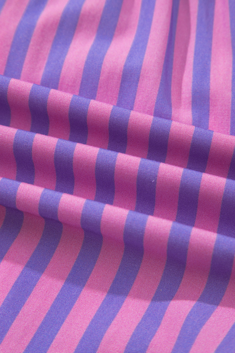 Stripe Ruffle Trim Elastic Waist Shorts Women UK