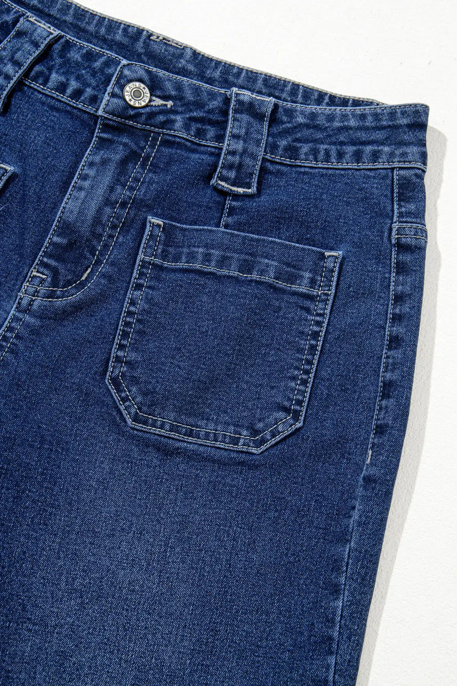 Nautical breeze wide-cut jeans - high waist wide leg durable denim