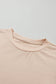 Casual Plain Crew Neck Tee