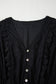 Dot Lace Black Maxi Dress