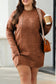 Cable Knit Jumper Dress - Drop Shoulder Loose Fit