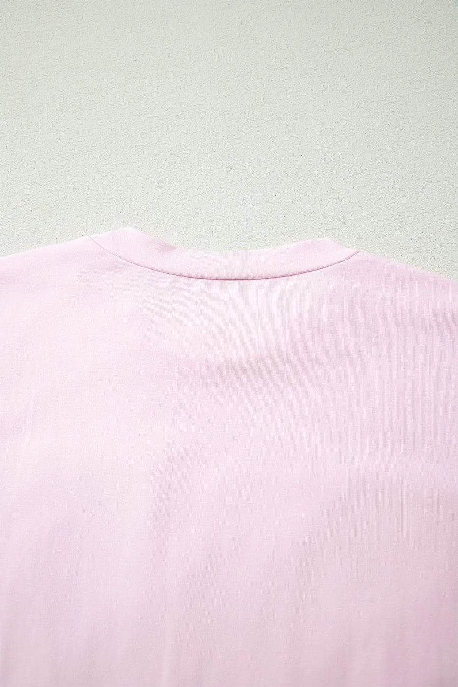 Pink Pray Sequin Leopard Patched Graphic Tee Women UK