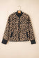 Khaki Leopard Crop Jacket