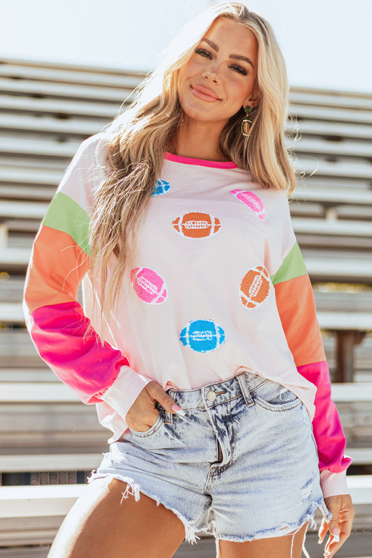 Pink GAME DAY Graphic Top