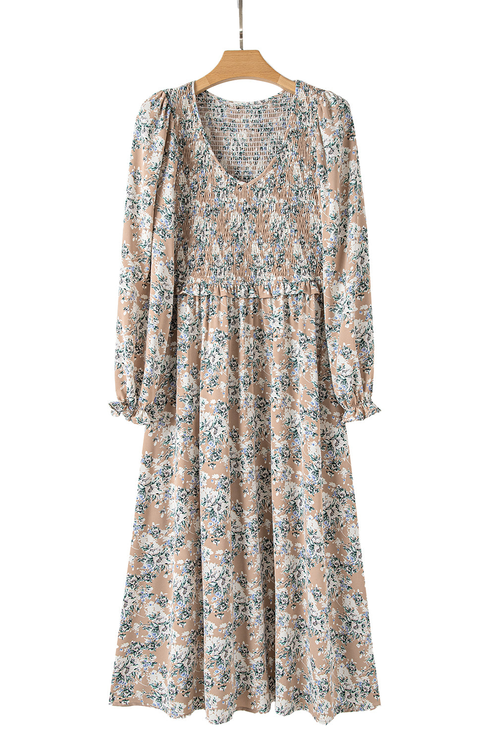 Maple Grove Floral Maxi Dress - Smocked Puff Sleeve