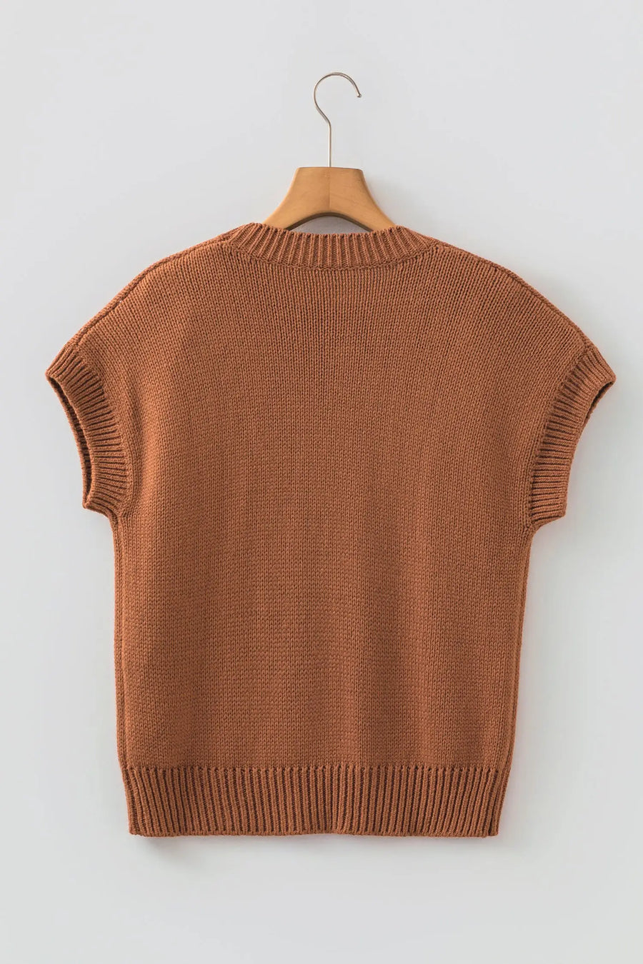 Chestnut Western Horseshoe Print Short Sleeve Knit Top
