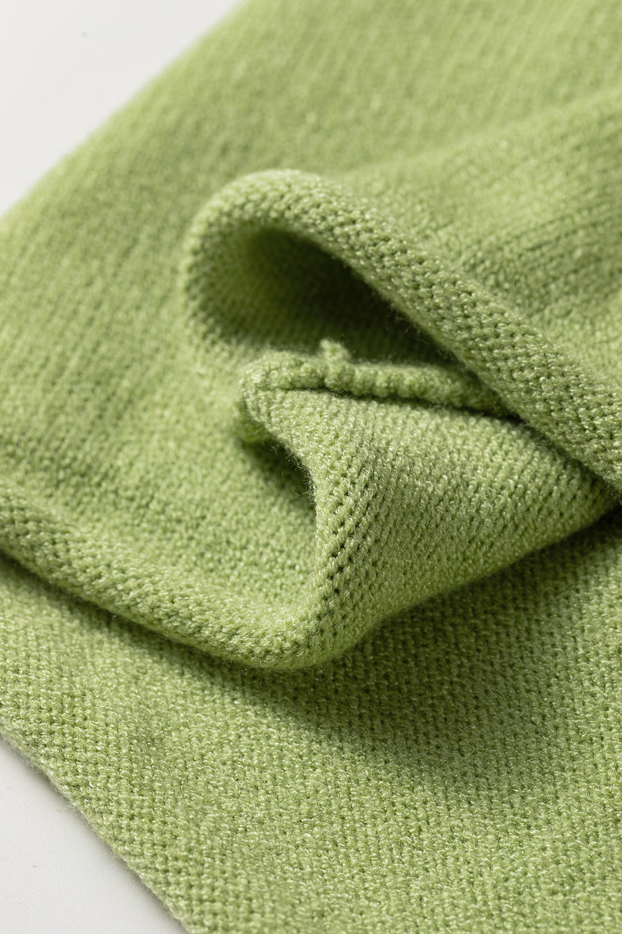Fish Knit Oversized Round Neck Sweater