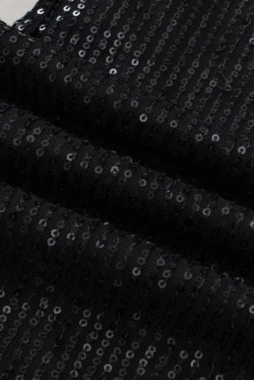 Black sequin wide leg pants