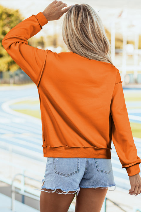 Drop Shoulder Reversible Mock Neck Sweatshirt Women UK