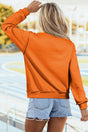 Drop Shoulder Reversible Mock Neck Sweatshirt Women UK