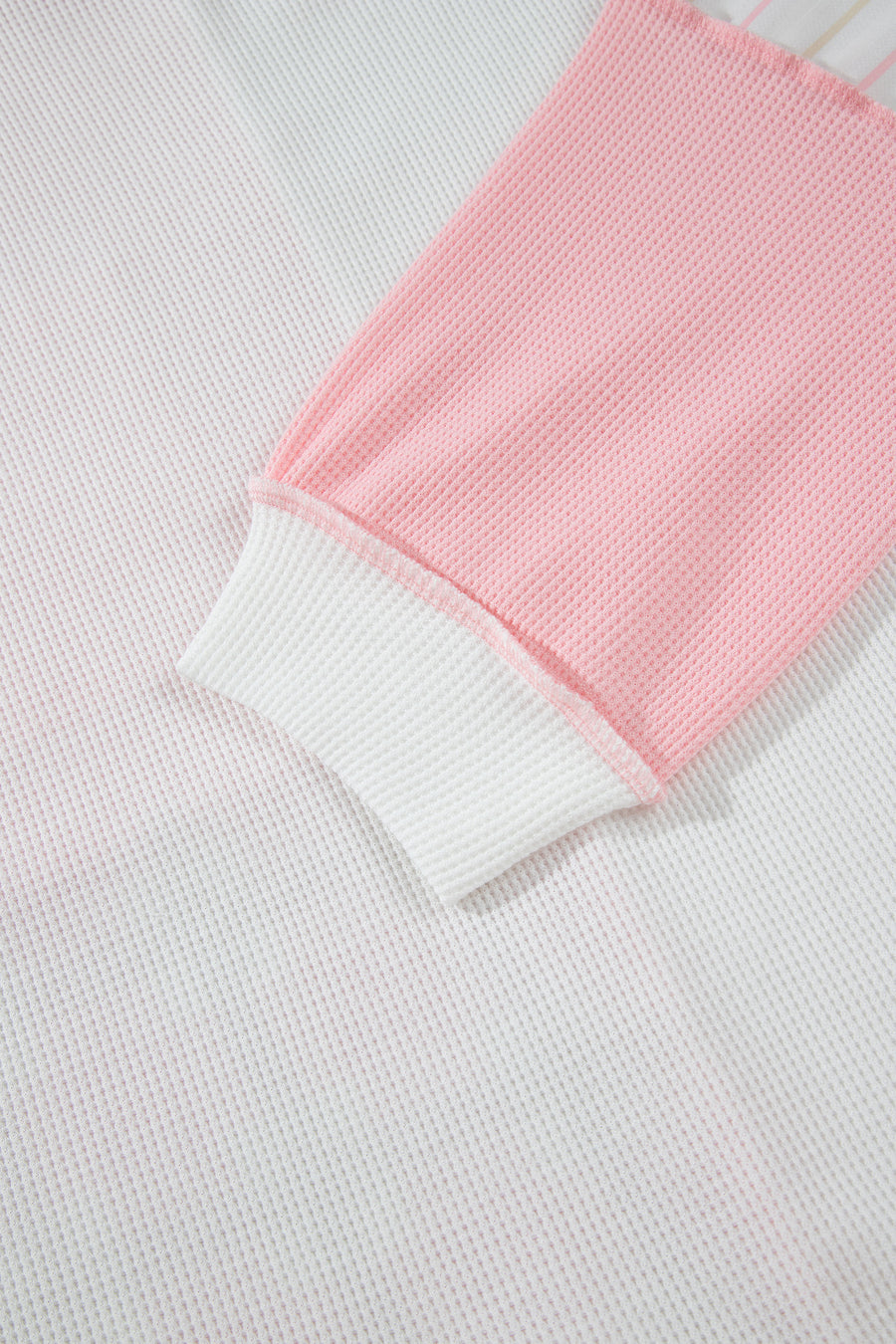 Pink Colourblock Plaid Panel Long Sleeve Plus Size Blouse