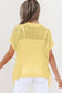 Short Sleeve Sweaters Soft Hue Crochet Top
